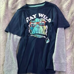 Stay Wild Graphic Long Sleeve Shirt